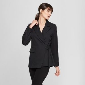 Long Sleeve Side Tie Collared Blazer - Prologue